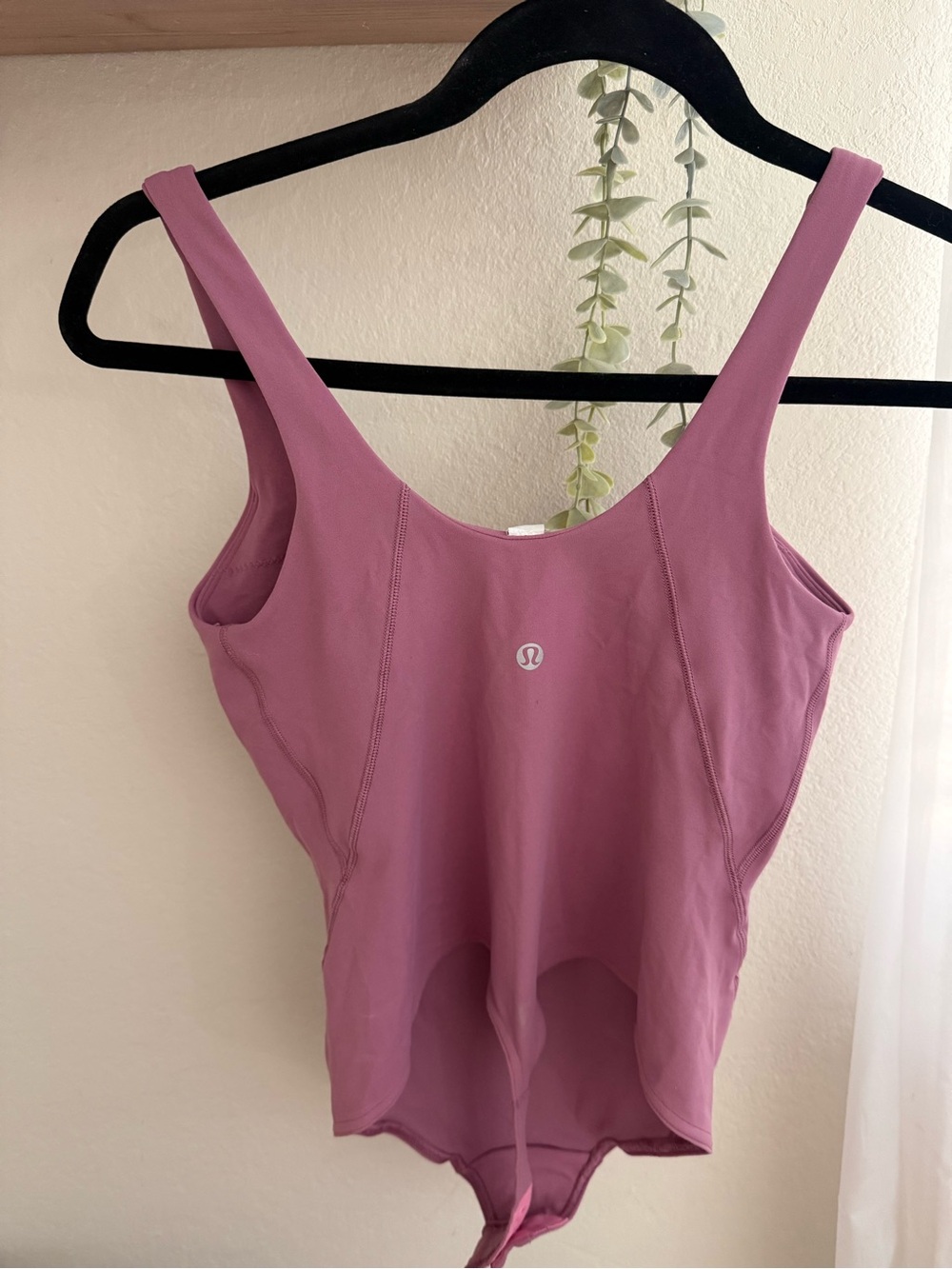 lululemon athletica Mauve Pink Scoop-Back Bodysuit